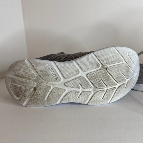 Hoka One One Kids Gray and White Sneakers - Picture 8 of 8